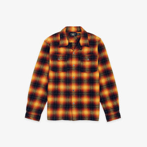 Double RL By Ralph Lauren - RRL Jesse Camp Long Sleeve Sport Shirt - Orange -  - Main Front View