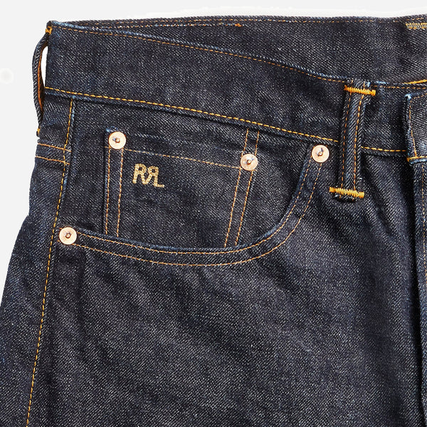 VINTAGE 5 POCKET STRAIGHT SELVEDGE JEANS - EAST/WEST RINSE