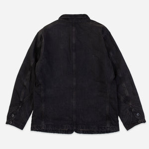 Double RL By Ralph Lauren - RRL Lynn Canvas Chore Jacket Black -  - Alternative View 1