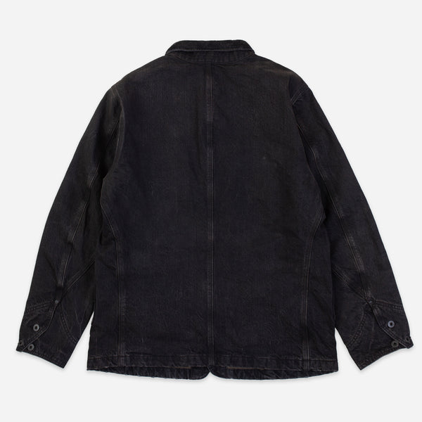 LYNN CANVAS CHORE JACKET - BLACK