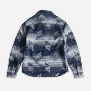 Double RL By Ralph Lauren - DOUBLE KNIT JACQUARD OVERSHIRT - NAVY / MULTI -  - Alternative View 1