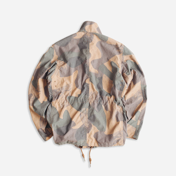 RILEY CAMO MOTORCYCLE JACKET - GREEN/BROWN