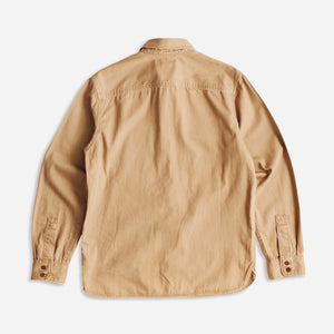 Double RL By Ralph Lauren - OFFICERS SPORTS SHIRT - FADED TAN -  - Alternative View 1