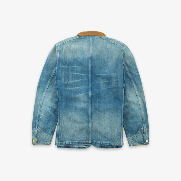 RRL Corduroy Collar Denim Jacket Wrightsville Wash