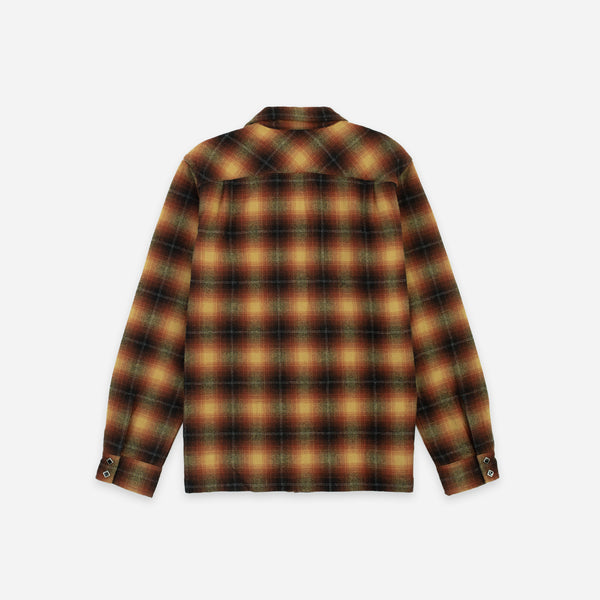 RRL Jesse Camp Collar Shirt - Orange