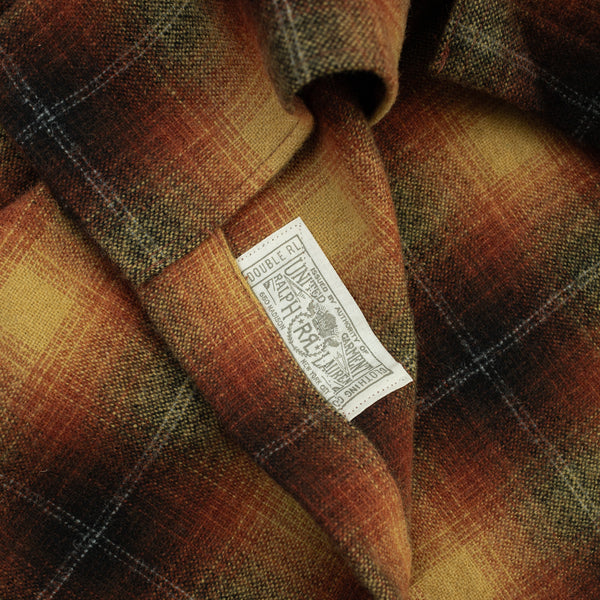 RRL Jesse Camp Collar Shirt - Orange