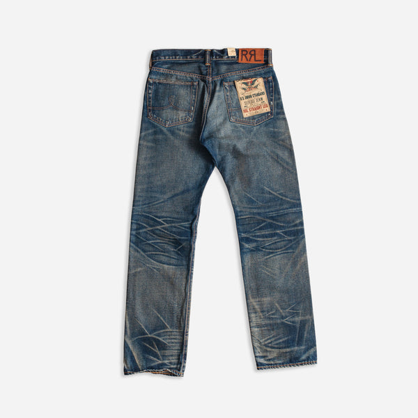 STRAIGHT LEG DENIM JEAN - HAWLEY WASH