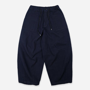 Frizmworks - SASHIKO DENIM BALLOON PANTS - INDIGO -  - Main Front View