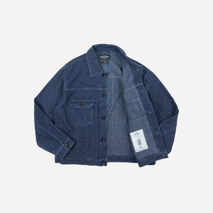 Frizmworks - Frizmworks Sashiko Denim Trucker Jacket - Indigo -  - Alternative View 1