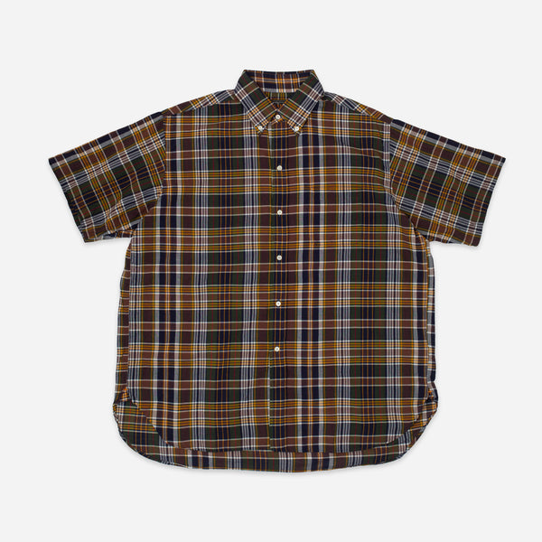 CLASSIC MADRAS SUMMER B.D SHIRT - BROWN/MIX