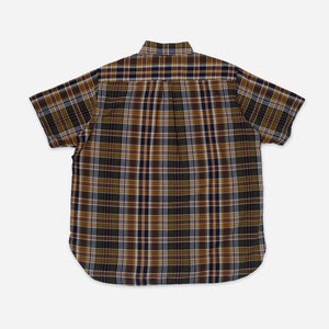 Beams+ - CLASSIC MADRAS SUMMER B.D SHIRT - BROWN/MIX -  - Alternative View 1