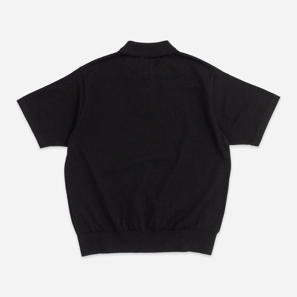 LIGHT WAVE SUMMER POLO SHIRT - BLACK