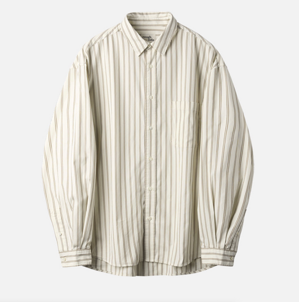 PRIMARY SHIRT - BEIGE PIN STRIPE