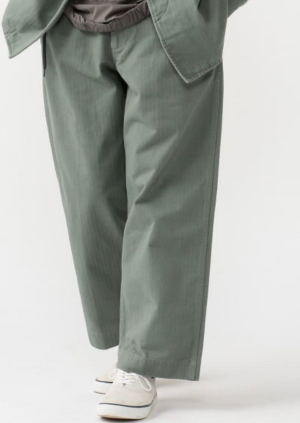 MIL HERRINGBONE TROUSER - SAGE