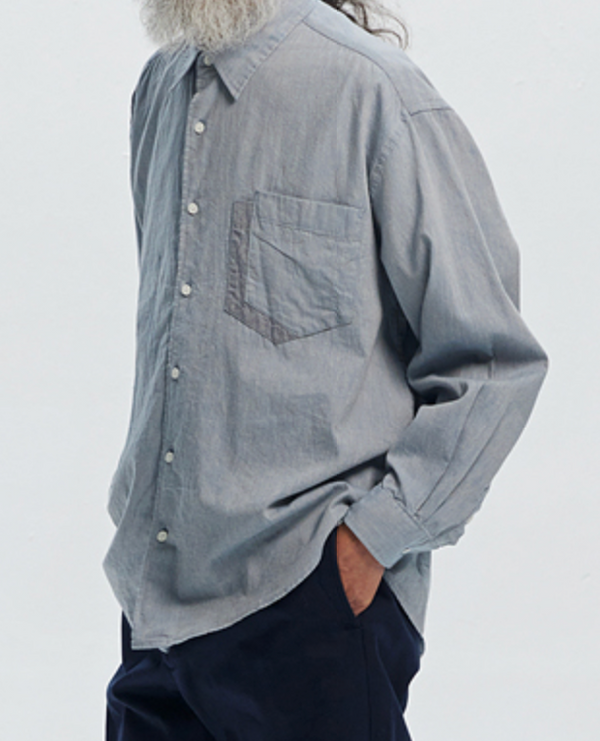 CLIPPING POCKET SHIRT - LIGHT BLUE