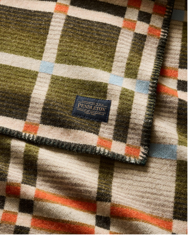 Four Square Throw - Slide Mountain Olive