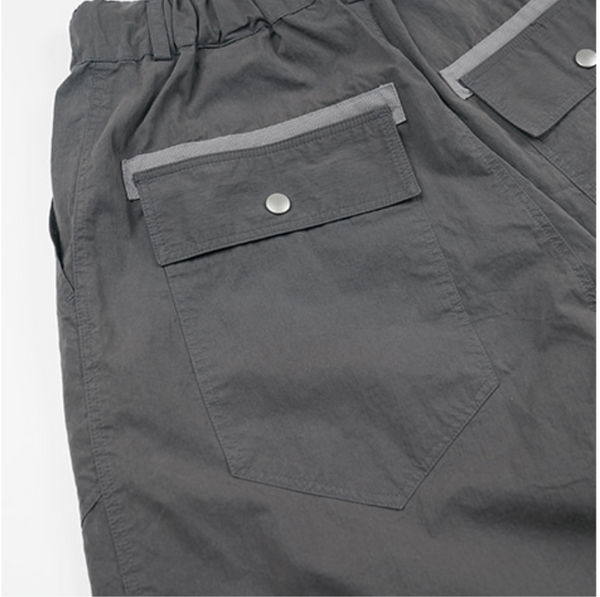 FOLD FATIGUE WIDE PANTS - CHARCOAL