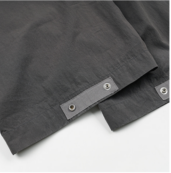 FOLD FATIGUE WIDE PANTS - CHARCOAL