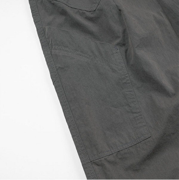 FOLD FATIGUE WIDE PANTS - CHARCOAL