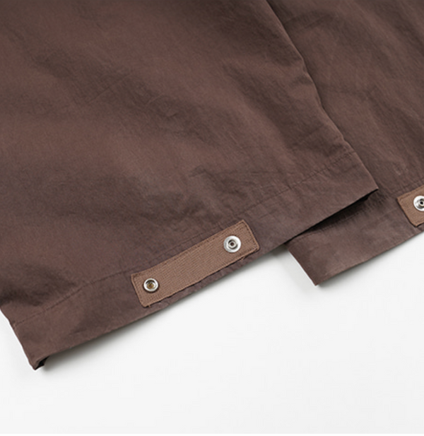 FOLD FATIGUE WIDE PANTS - BROWN