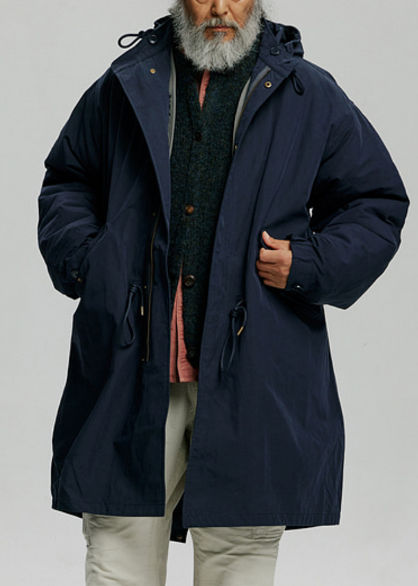 VINCENT M1965 FISHTAIL 2 IN 1 PARKA JACKET - NAVY