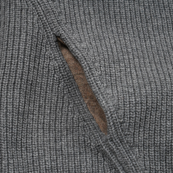 KANGAROO PULLOVER SWEATER  - GREY