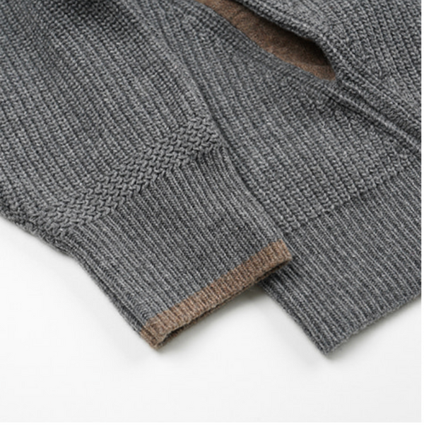 KANGAROO PULLOVER SWEATER  - GREY