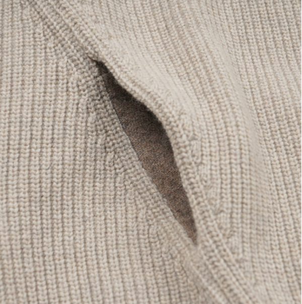 KANGAROO PULLOVER SWEATER - OATMEAL