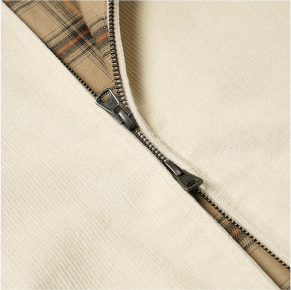 CORDUROY BUDDY HARRINGTON JACKET - CREAM