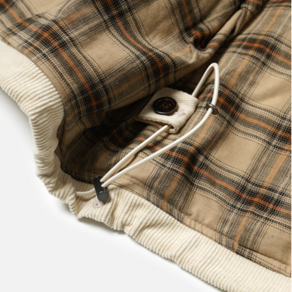 CORDUROY BUDDY HARRINGTON JACKET - CREAM