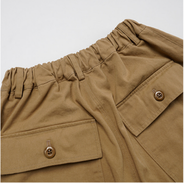 TWILL BALLOON PANTS - BEIGE