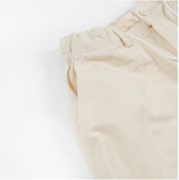 TWILL BALLOON PANTS - IVORY