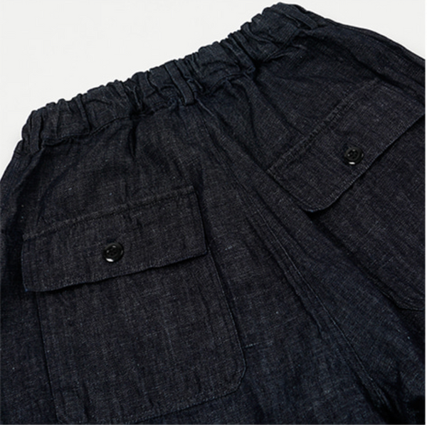 DENIM BALLOON PANTS - INDIGO