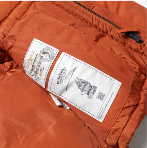 KARAKORAM DOWN PARKA JACKET - ORANGE