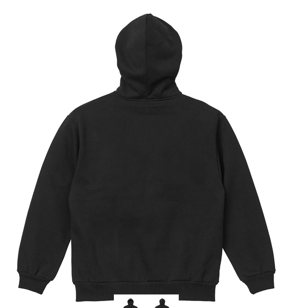 15 OZ MAGNUM FULL ZIP HOODIE - BLACK