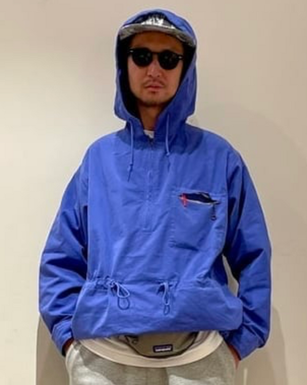 POP OVER GARMENT DYE ANORAK - BLUEBERRY