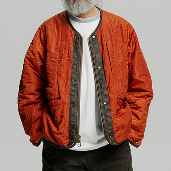 REVERSIBLE MA-1 LINER JACKET - BLACK