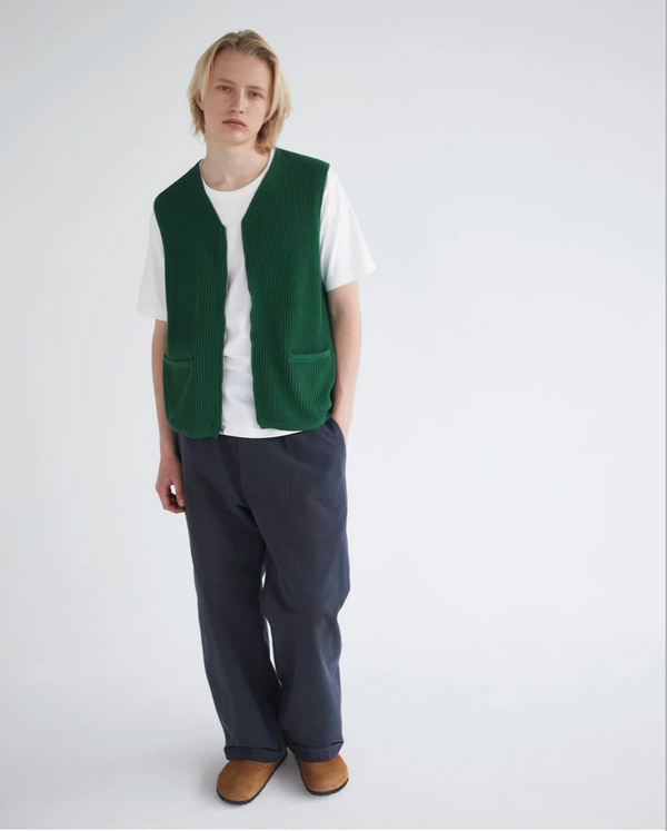 MILO KNIT VEST - GREEN