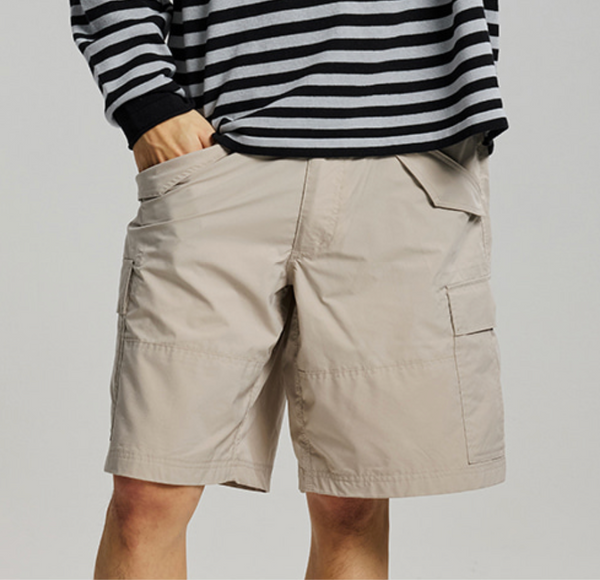 MICRO RIPSTOP CARGO SHORTS - LIGHT GREY