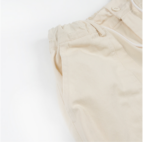 TWILL BALLOON PANTS - IVORY