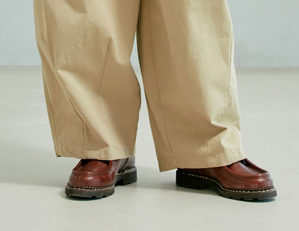 TWILL BALLOON PANTS - BEIGE RELABEL