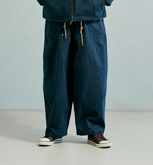 Frizmworks - Frizmworks Twill Balloon Pants - Navy -  - Alternative View 1