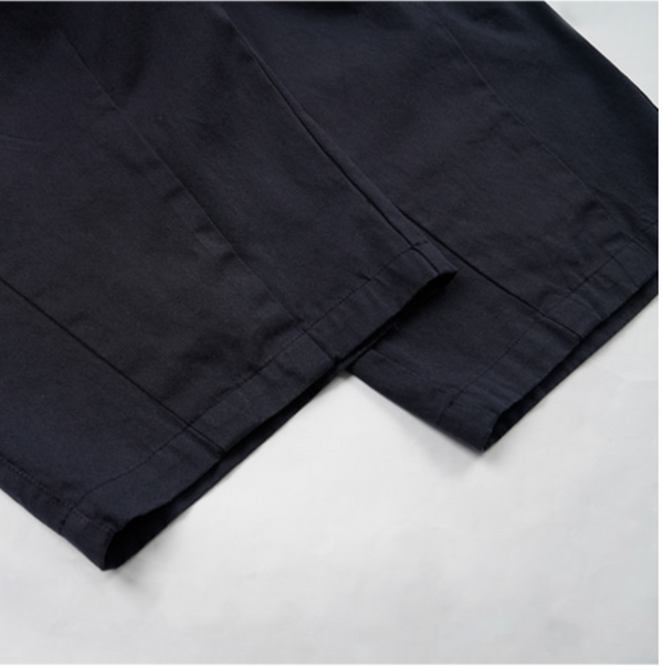 TWILL BALLOON PANTS - NAVY