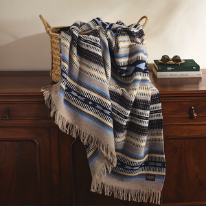 Pendleton - Pendleton Jacquard Throw - Rio Bravo Blue -  - Alternative View 1