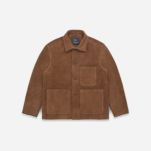 Knickerbocker - Knickerbocker Shag-Pile Suede Coat - Coffee -  - Main Front View
