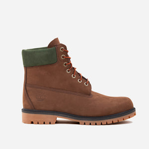 Timberland - 6 INCH PREMIUM SUEDE BOOT - BROWN/GREEN -  - Main Front View