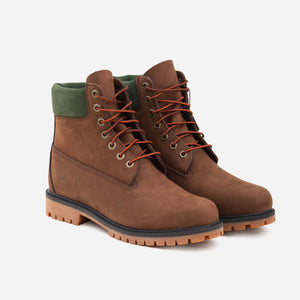 Timberland - 6 INCH PREMIUM SUEDE BOOT - BROWN/GREEN -  - Alternative View 1