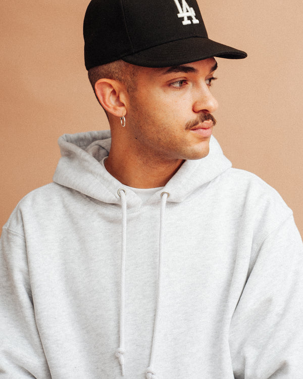 12.7oz HEAVYWEIGHT OVERHEAD HOODIE - ASH