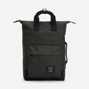 Barbour - FIELD WAX BACKPACK  - OLIVE -  - Main Front View