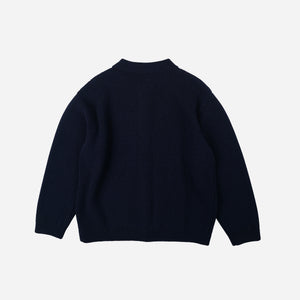 Frizmworks - Frizmworks Ultra Heavyweight Collar Cardigan - Navy -  - Alternative View 1
